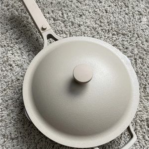 Our Place Always Ceramic Pan 10 inch Sand Beige No Spoon or Steamer Basket